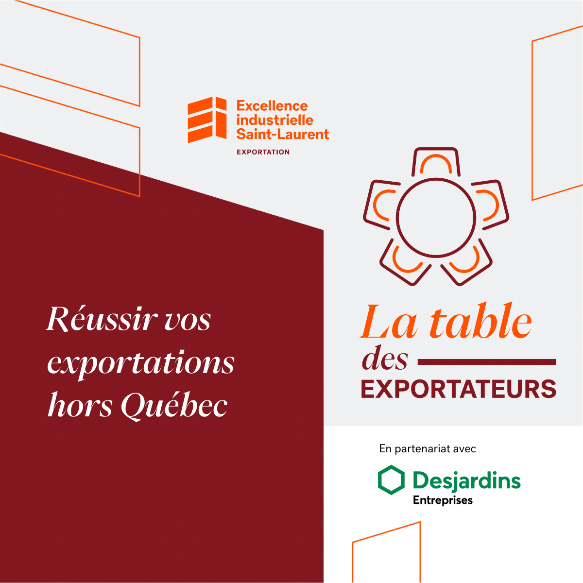 Table des exportateurs en partenariat avec Desjardins Entreprises